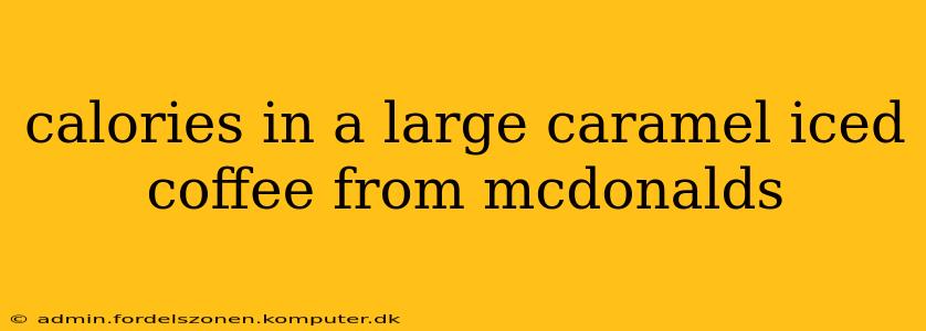 calories in a large caramel iced coffee from mcdonalds