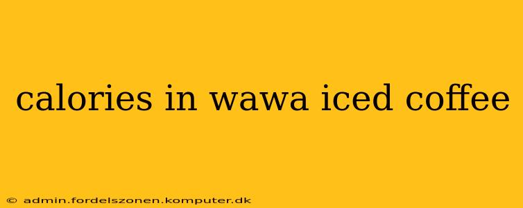 calories in wawa iced coffee