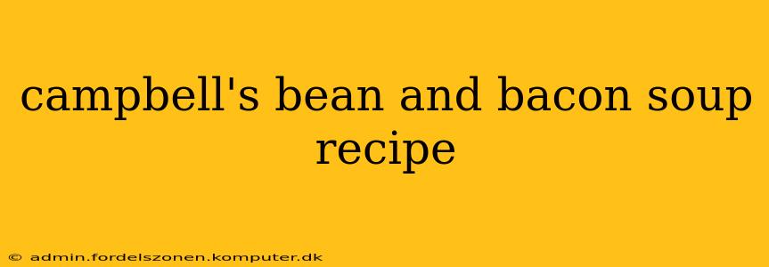 campbell's bean and bacon soup recipe
