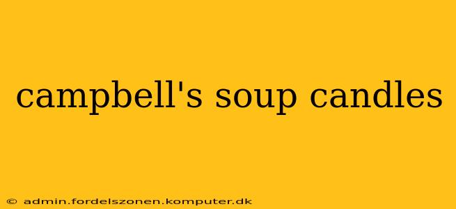 campbell's soup candles