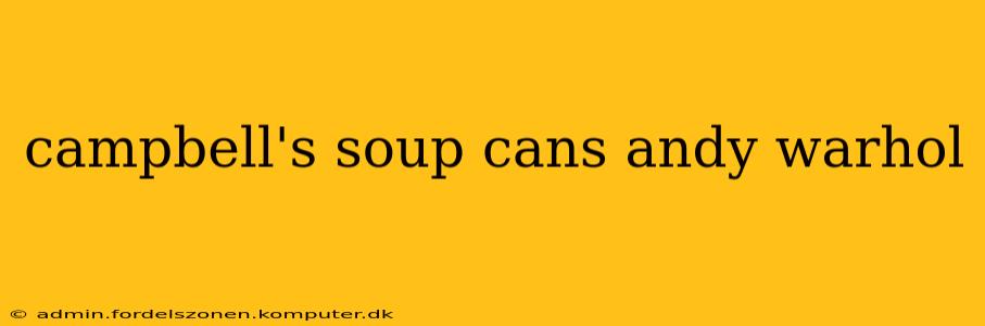 campbell's soup cans andy warhol