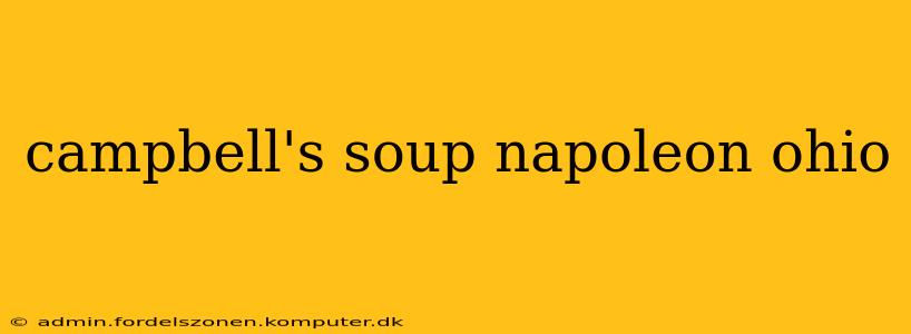 campbell's soup napoleon ohio
