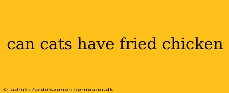can cats have fried chicken