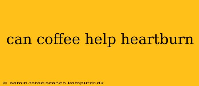 can coffee help heartburn