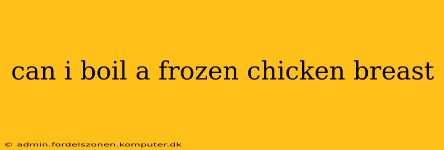 can i boil a frozen chicken breast