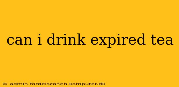 can i drink expired tea