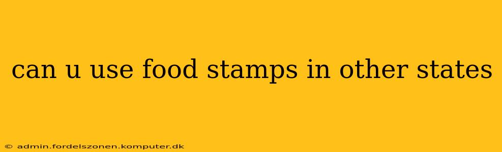 can u use food stamps in other states