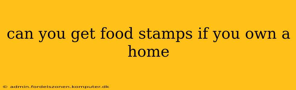 can you get food stamps if you own a home