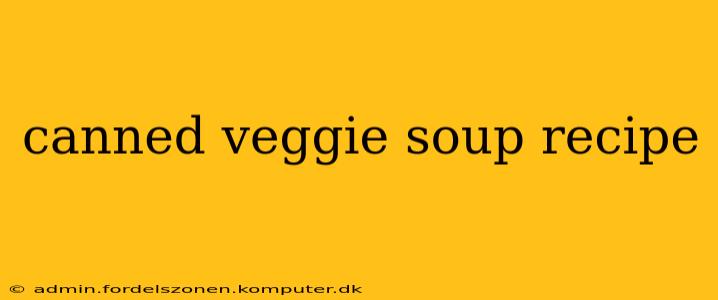 canned veggie soup recipe
