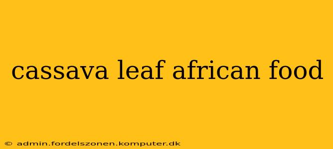 cassava leaf african food