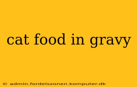cat food in gravy