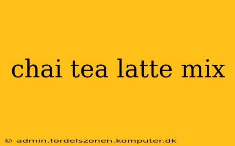 chai tea latte mix