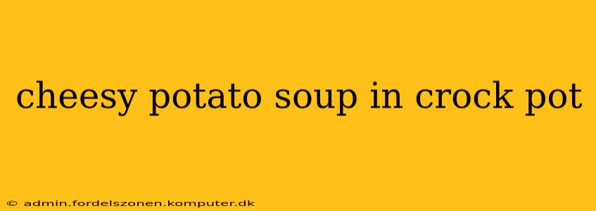 cheesy potato soup in crock pot