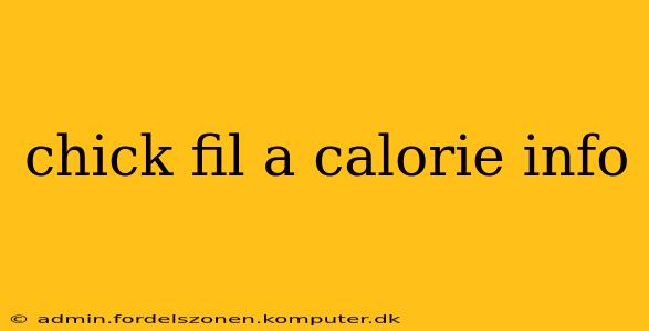 chick fil a calorie info