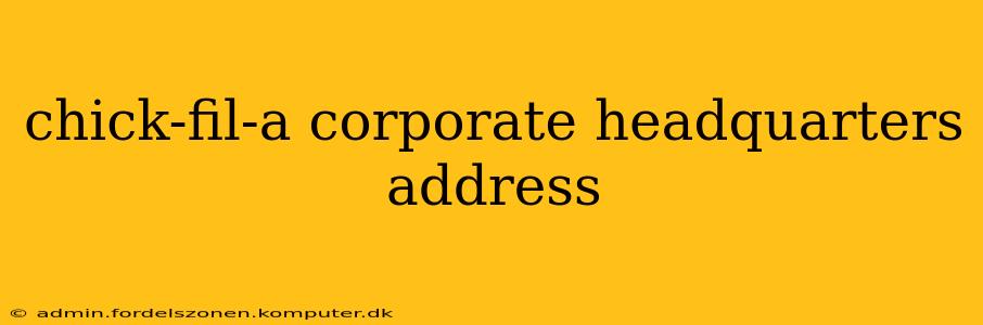 chick-fil-a corporate headquarters address