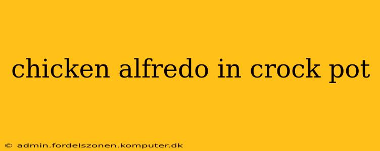 chicken alfredo in crock pot