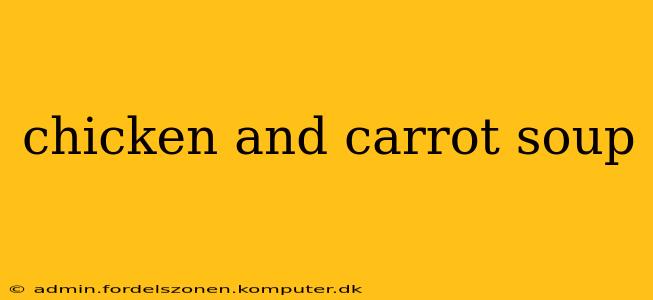 chicken and carrot soup