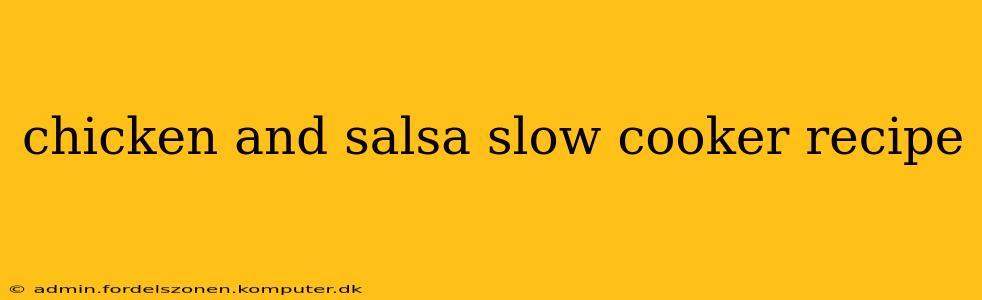 chicken and salsa slow cooker recipe