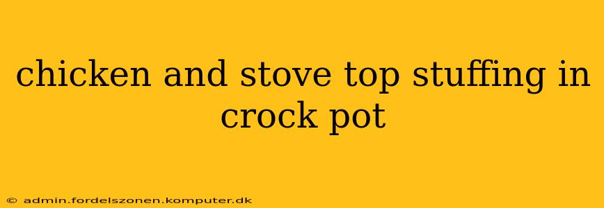 chicken and stove top stuffing in crock pot