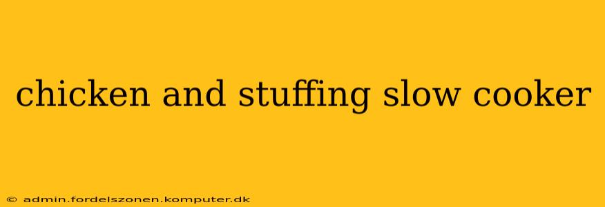 chicken and stuffing slow cooker