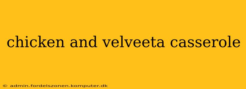 chicken and velveeta casserole