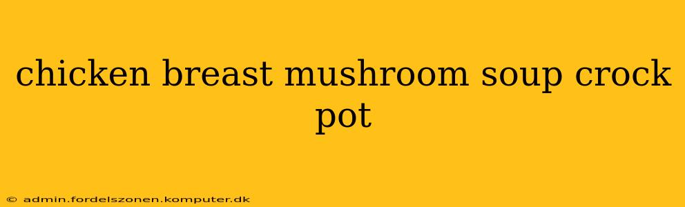 chicken breast mushroom soup crock pot