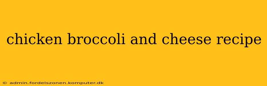 chicken broccoli and cheese recipe