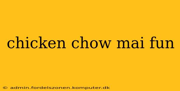 chicken chow mai fun