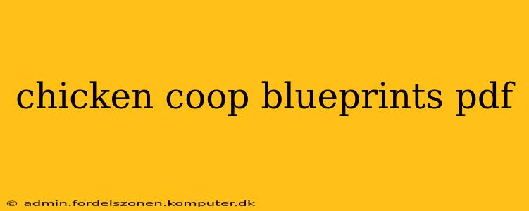 chicken coop blueprints pdf