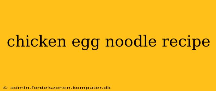 chicken egg noodle recipe