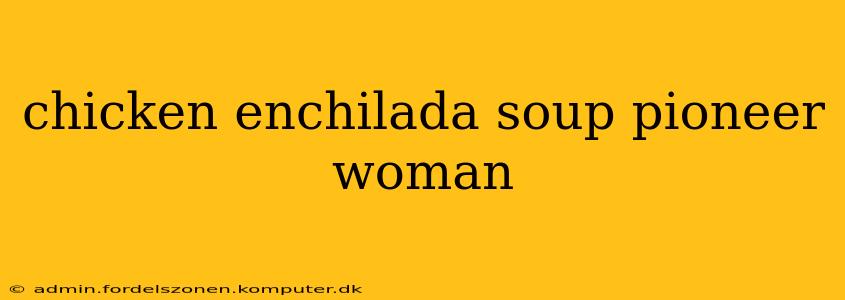 chicken enchilada soup pioneer woman