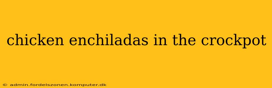 chicken enchiladas in the crockpot