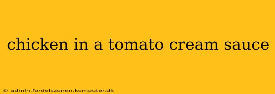 chicken in a tomato cream sauce