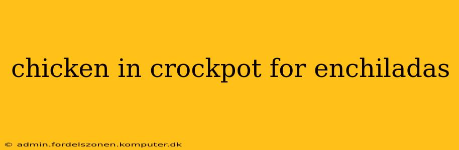 chicken in crockpot for enchiladas