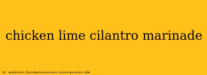 chicken lime cilantro marinade