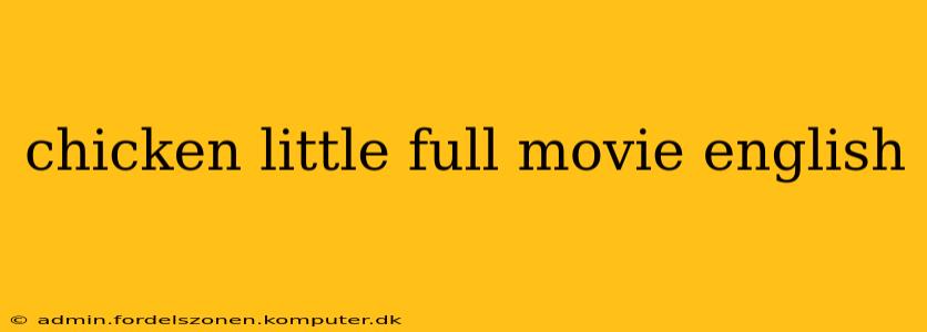 chicken little full movie english