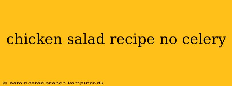chicken salad recipe no celery
