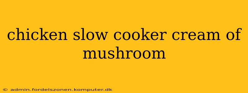chicken slow cooker cream of mushroom