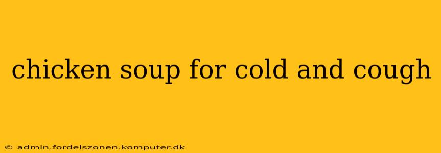 chicken soup for cold and cough