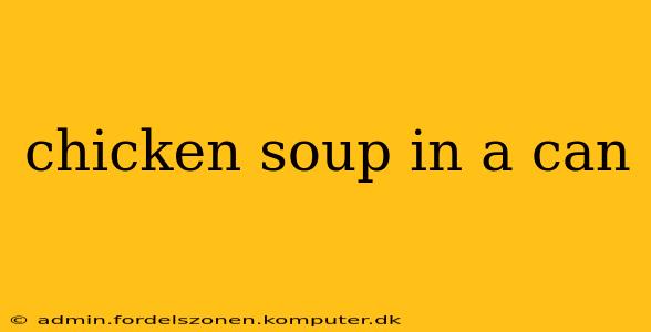 chicken soup in a can