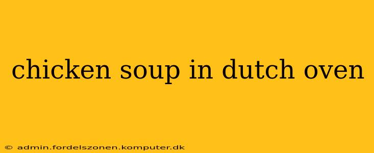 chicken soup in dutch oven