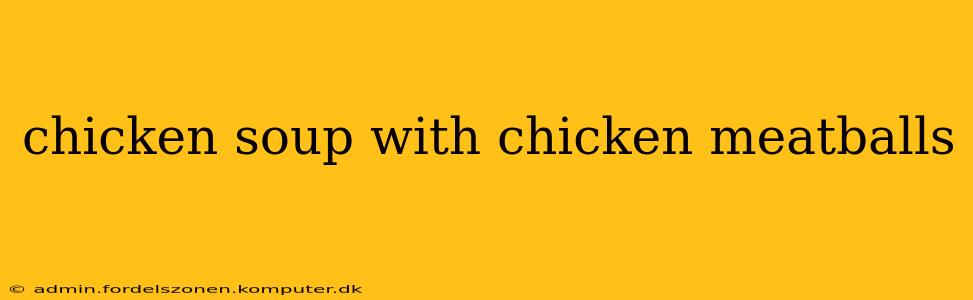 chicken soup with chicken meatballs