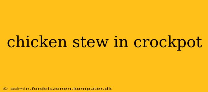 chicken stew in crockpot