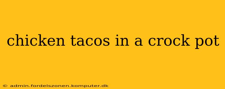chicken tacos in a crock pot