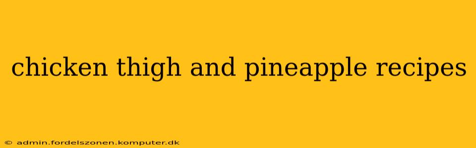 chicken thigh and pineapple recipes