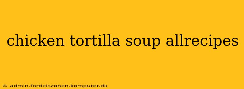chicken tortilla soup allrecipes