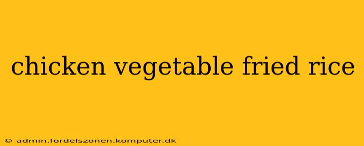 chicken vegetable fried rice