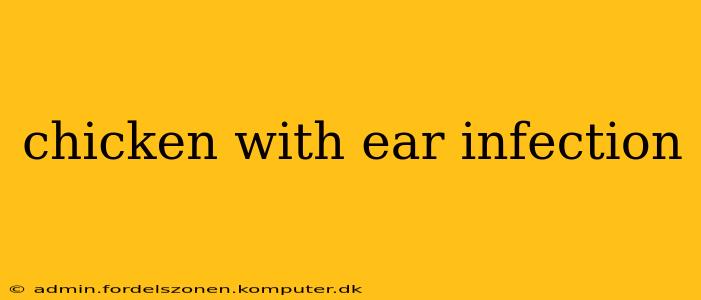 chicken with ear infection