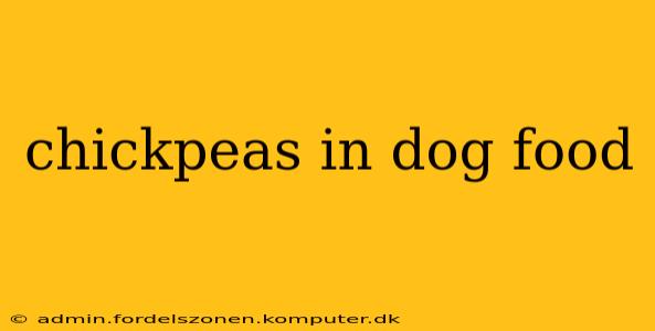chickpeas in dog food