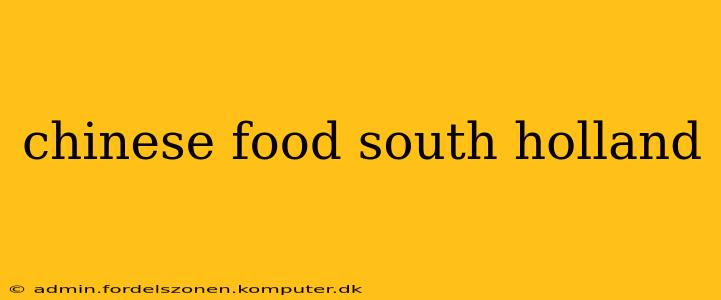 chinese food south holland